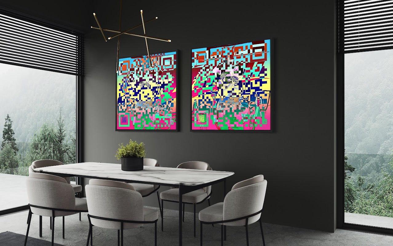 Warhol & Basquiat diptych