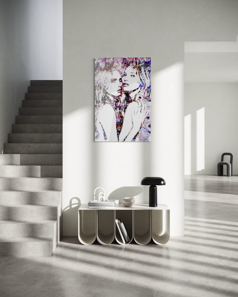 kate moss cara delevingne pop art plexiglass artwork fashion icon yoons