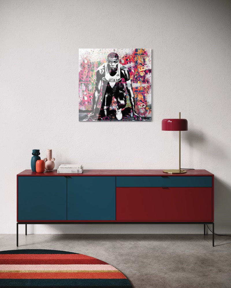 Run Carl Lewis — Plexiglas Premium
