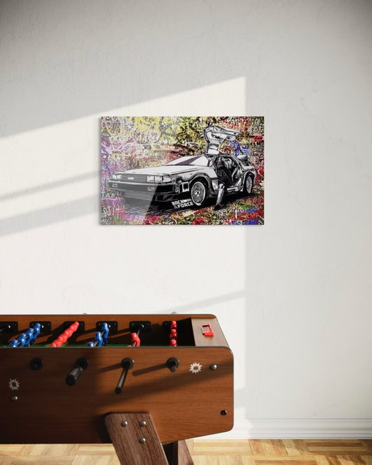 back to the force pop art plexiglass artwork retro futur car yoons