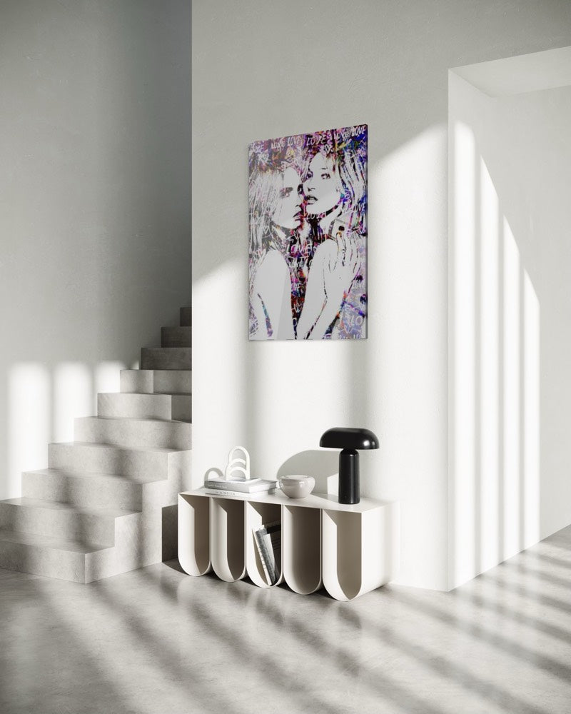 kate moss cara delevingne pop art plexiglass artwork fashion icon yoons